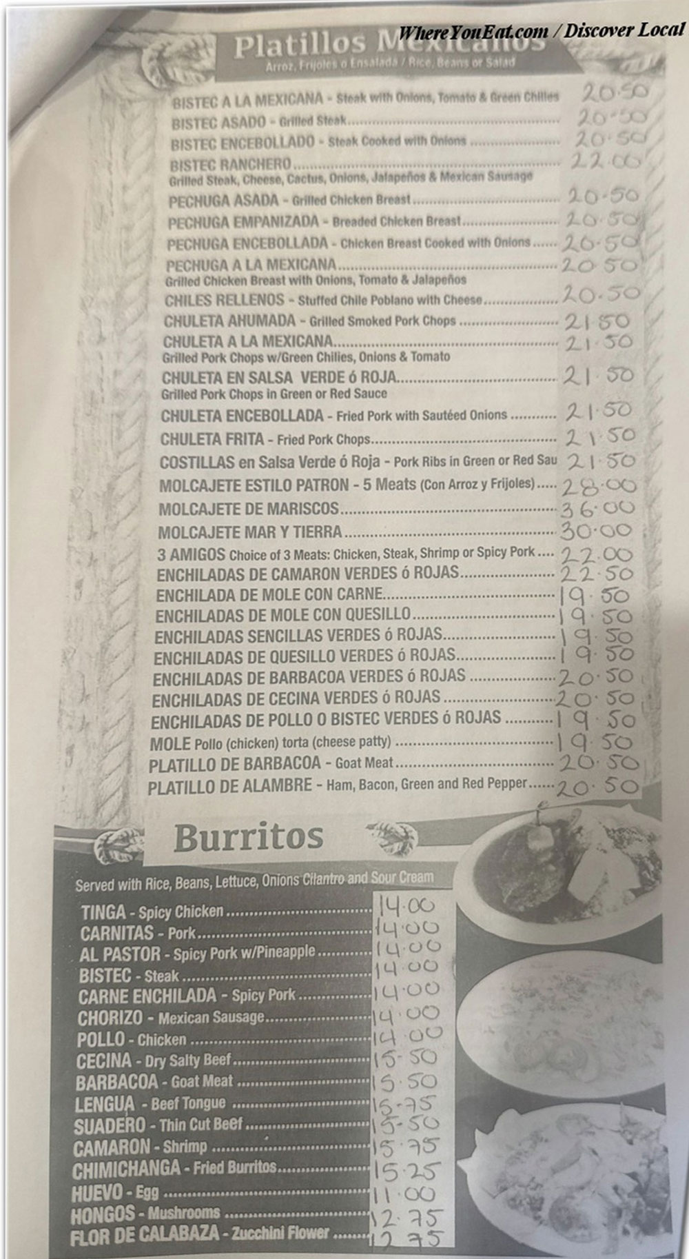 Our Menu