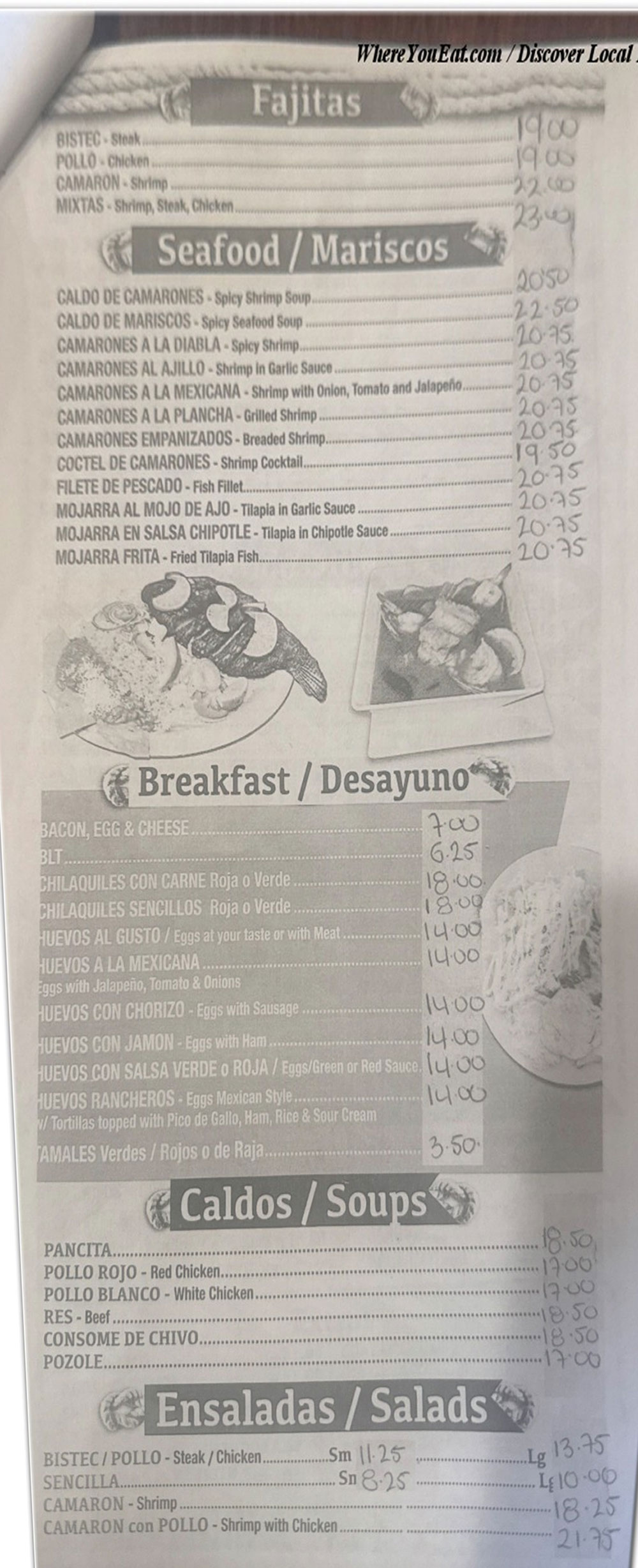 Our Menu